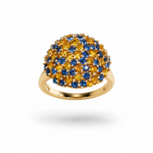 ANELLO CON ZIRCONI COLORATI