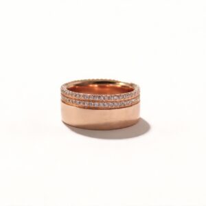 ANELLO FASCIA IN ARGENTO CON ZIRCONI