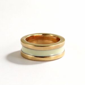 ANELLO A FASCIA IN ARGENTO SMALTATO