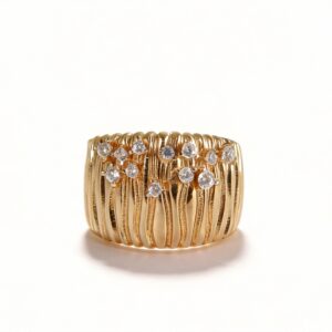 ANELLO FASCIA CON ZIRCONI