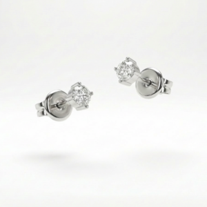 ORECCHINI CON DIAMANTI NATURALI TAGLIO BRILLANTE KT. 0,04