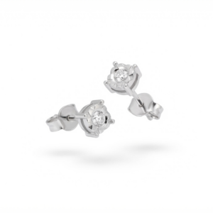 ORECCHINI CON DIAMANTI NATURALI TAGLIO BRILLANTE KT. 0,41