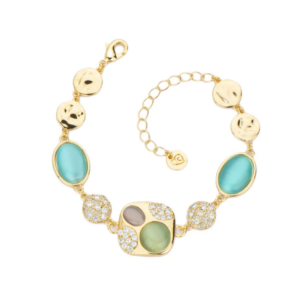 BARBIERI CREAZIONI - BRACCIALE CON PIETRE COLORATE
