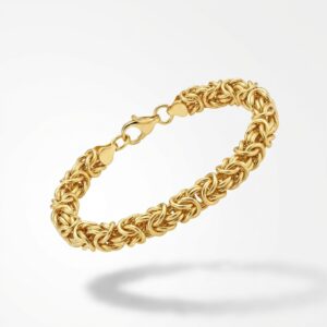 LUÈ STUDIO - BRACCIALE DORATO MAGLIA BIZANTINA