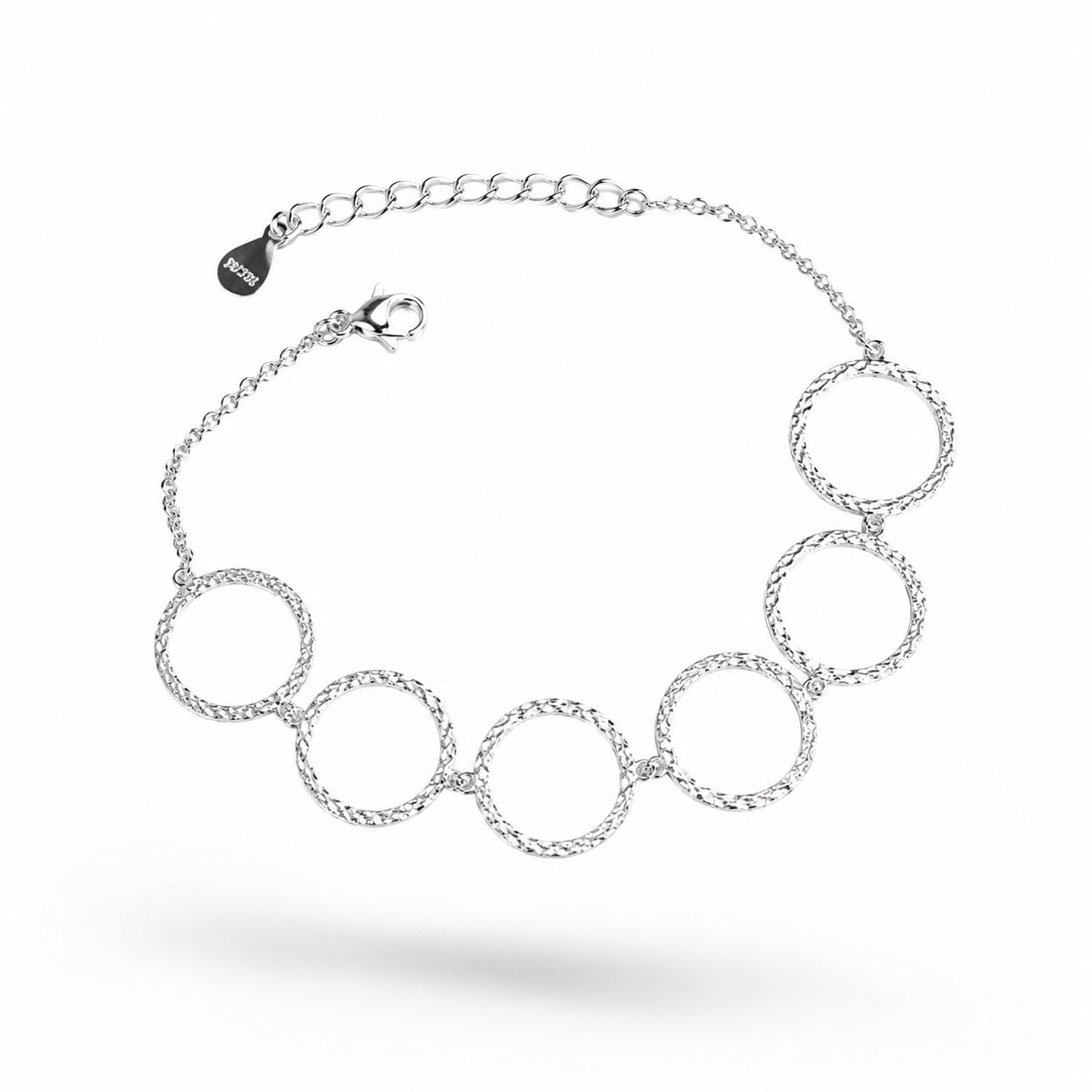 BRACCIALE CON CERCHI IN ARGENTO 925