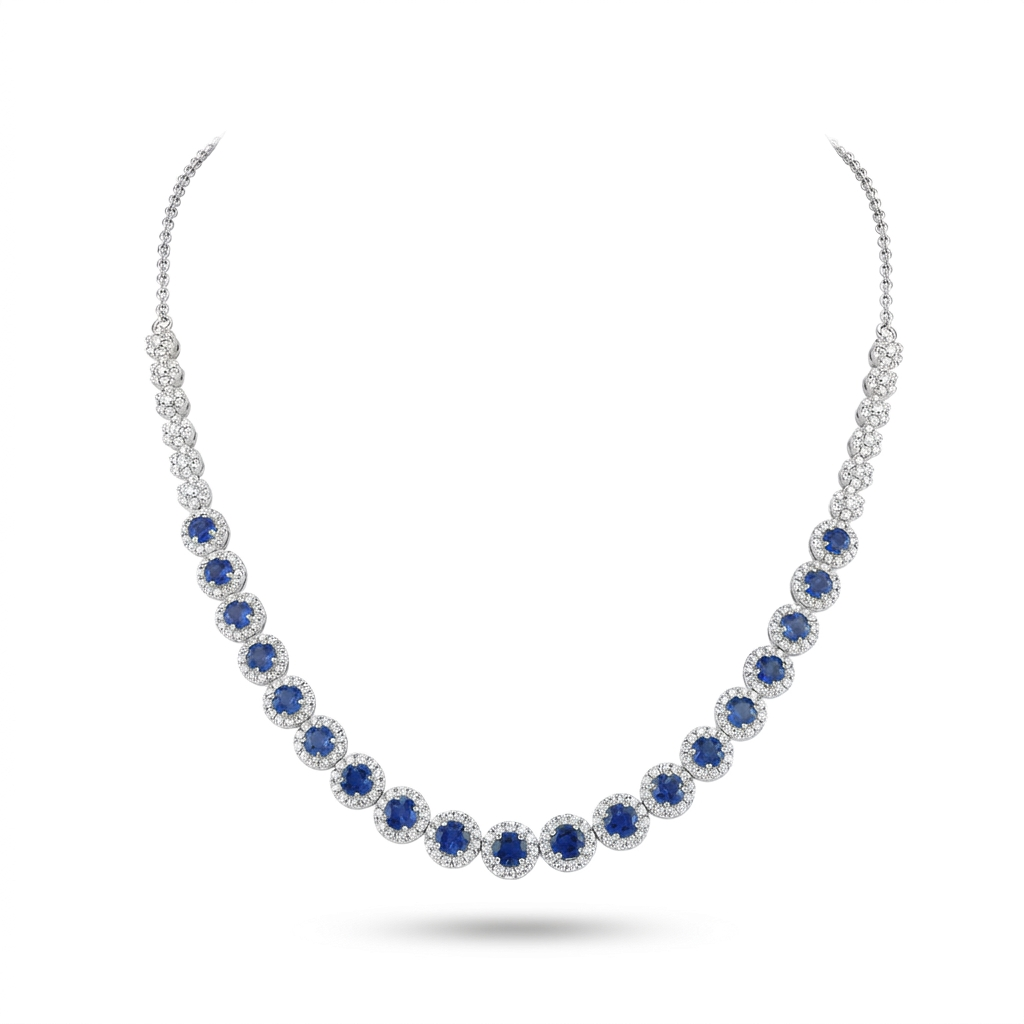 COLLIER ARGENTO 925 CON PIETRE COLORATE E ZIRCONI - immagine 2