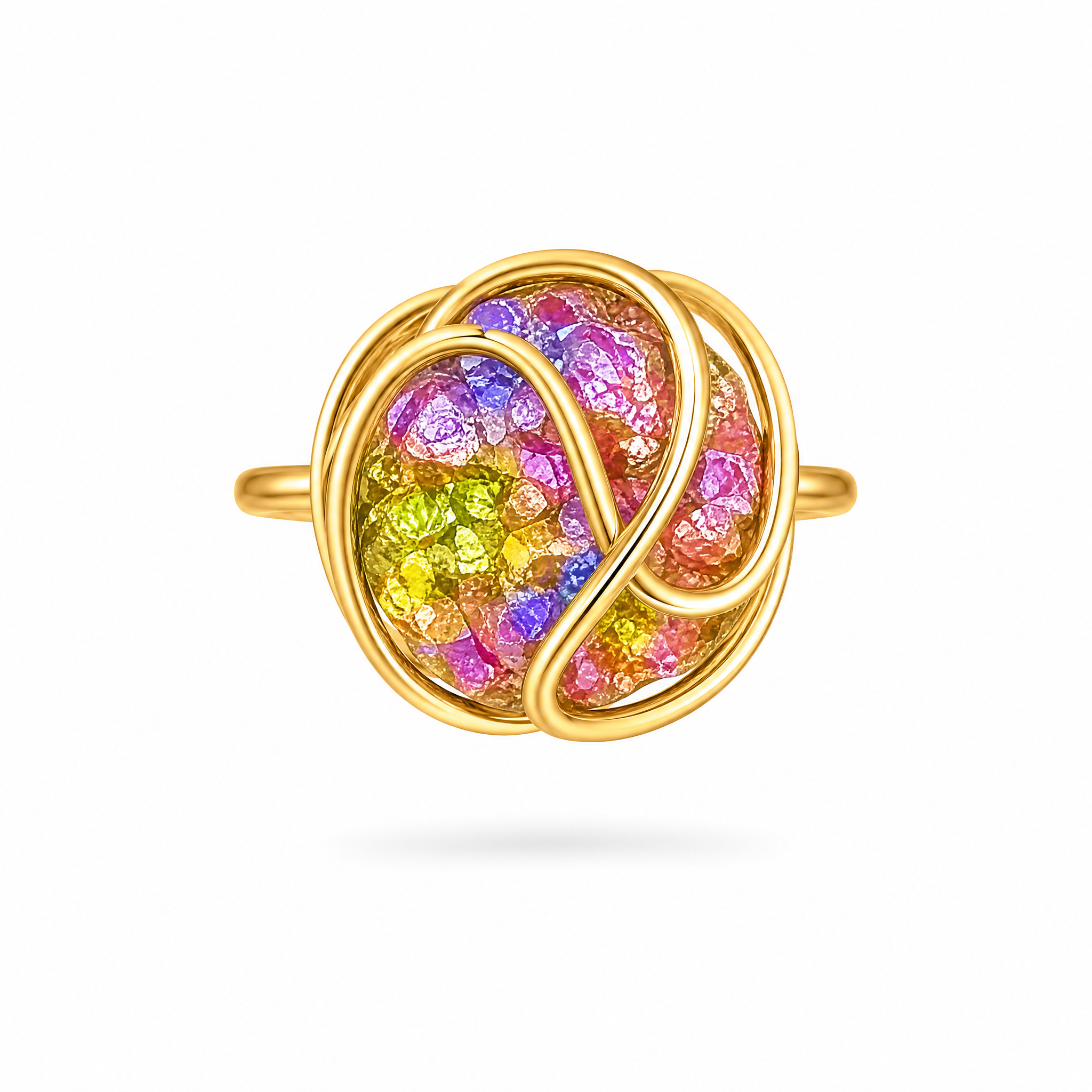 ANDREA MARAZZINI - ANELLO ARGENTO CON PIETRE COLORATE - immagine 2