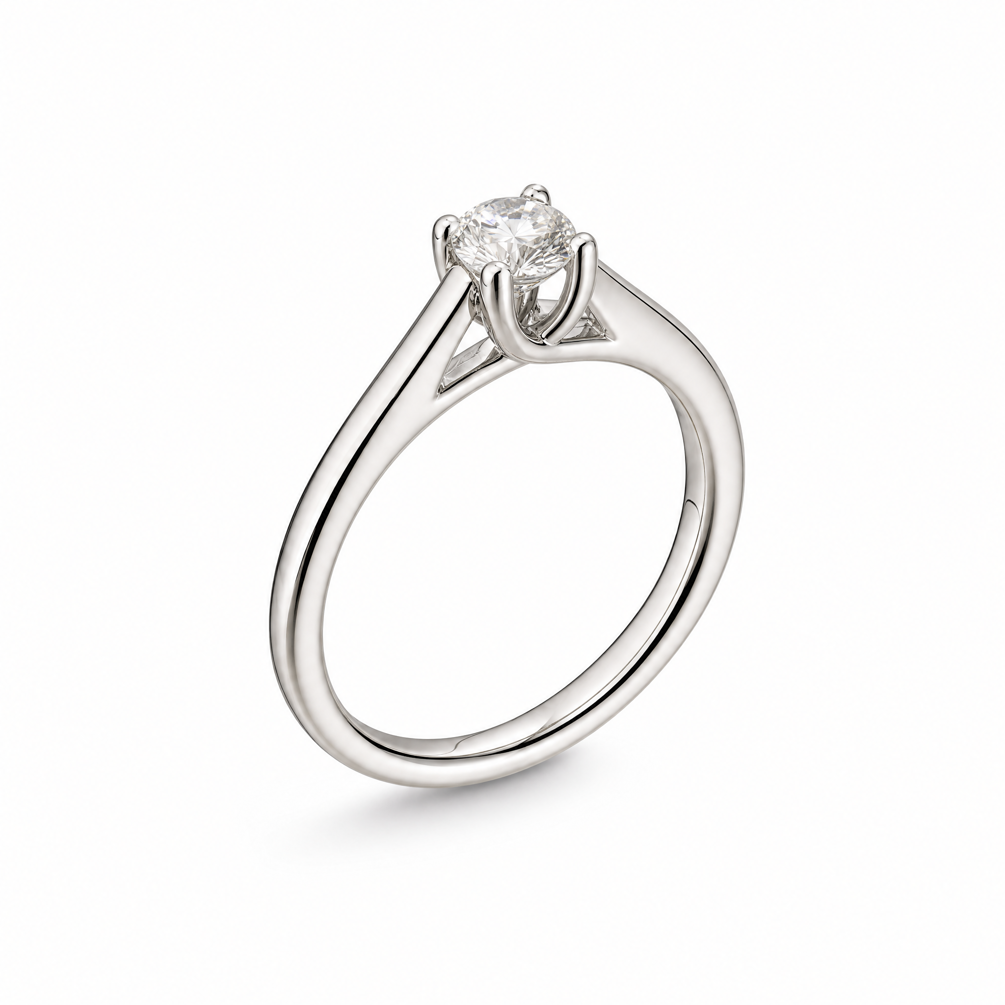 ANELLO SOLITARIO CON DIAMANTE 0,33 KT.
