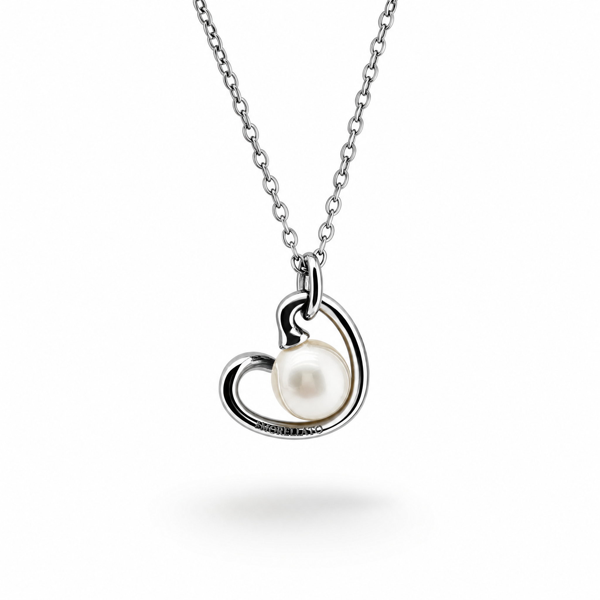 MORELLATO - COLLANA CON PENDENTE CUORE E PERLA