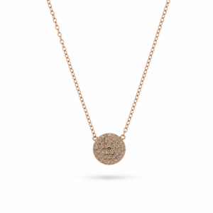 FOSSIL - COLLANA ACCIAIO CON PENDENTE ZIRCONATO