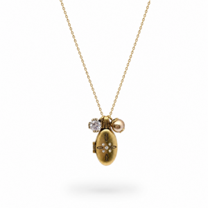 FOSSIL - COLLANA ACCIAIO CON PENDENTE E CHARMS